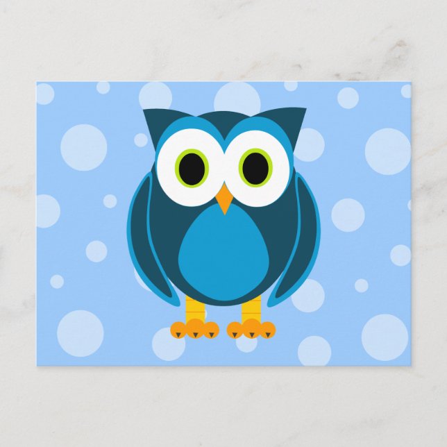 Cartão Postal Quem? Sr. Owl Cartoon (Frente)
