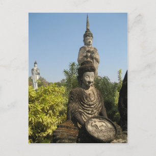 Cartão Postal Quem Você Culto? Nong Khai, Isaan, Tailândia