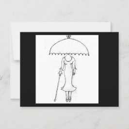 Cartão postal - Quem você está Vestindo? Com Envel