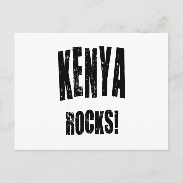 Cartão Postal Quênia Rocks! (Frente)