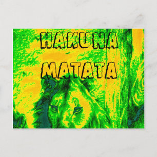 Cartão Postal Quênia Simba Lion Mara safari