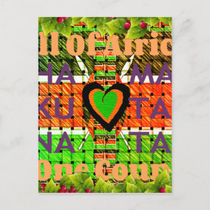 Cartão Postal Quênia: Toda a África em Um País - Bandeira Tecida