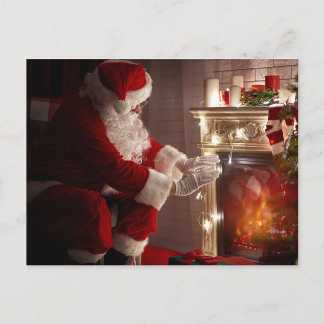 Cartão Postal Quente e confortável — Cartão-postal de Natal (Frente)