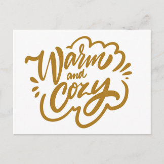 Cartão Postal Quente e Cozy