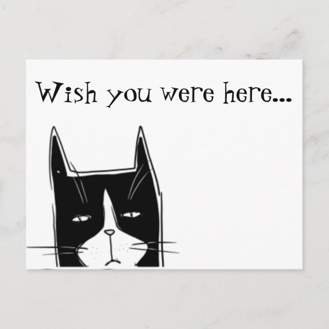 Cartão Postal Queria que você estivesse aqui (Frente)