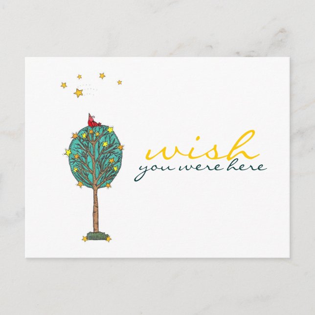 Cartão Postal Queria Que Você Estivesse Aqui, Red Bird, Atirando (Frente)