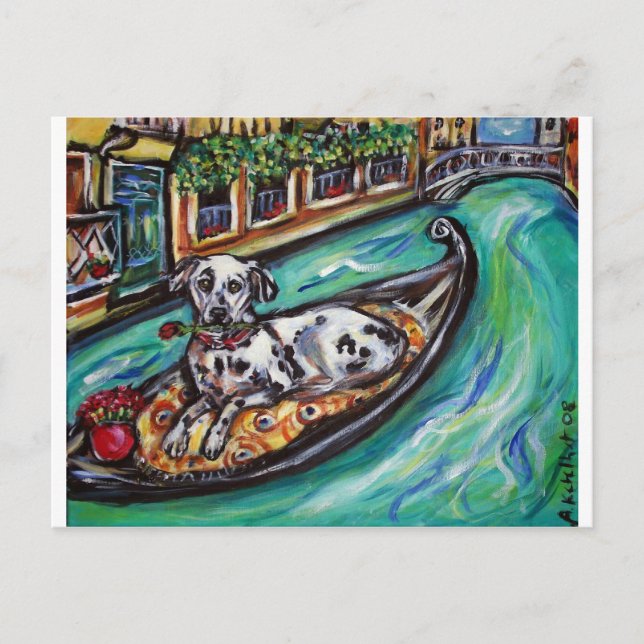 Cartão Postal Querida Dalmácia em Veneza (Frente)
