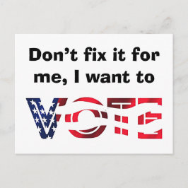 Cartão Postal Quero Votar