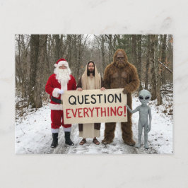 Cartão Postal Question Everything Postcard