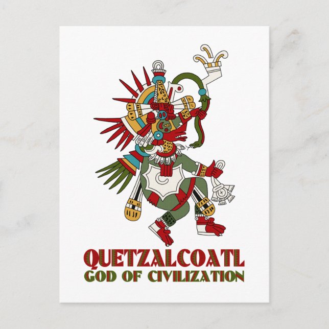 Cartão Postal Quetzalcoatl (Frente)