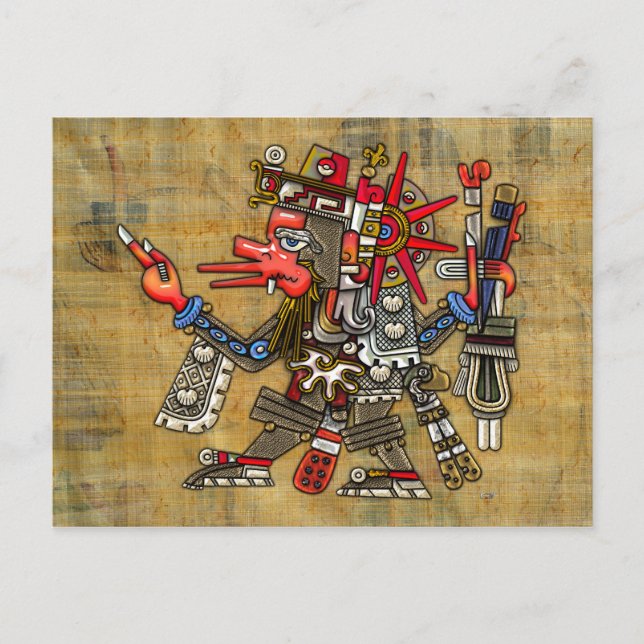 Cartão Postal Quetzalcoatl (Frente)