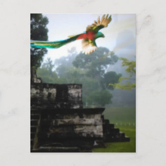 Cartão Postal Quetzel em Tikal