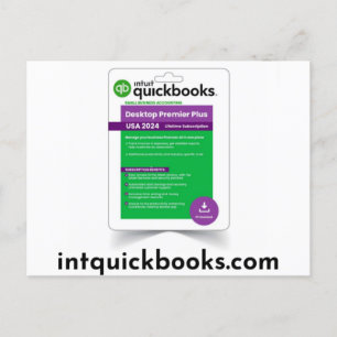 Cartão Postal Quickbooks Desktop Premier 2024- intquickbooks.com