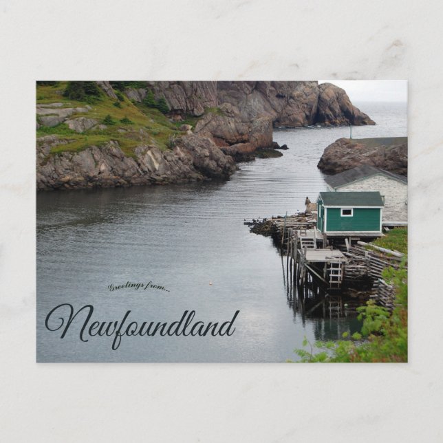Cartão Postal Quidi Vidi Terra Nova Canadá (Frente)