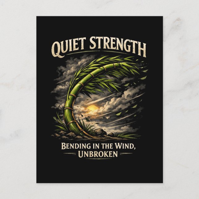 Cartão Postal Quiet Strength (Frente)