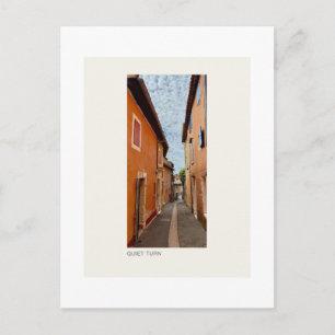 Cartão Postal QUIET TURN — Fotografia de Rua da Aldeia Ocre