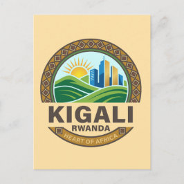 Cartão Postal Quigali Ruanda África
