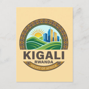 Cartão Postal Quigali Ruanda África