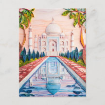 Quilling Taj Mahal ao nascer do Sol