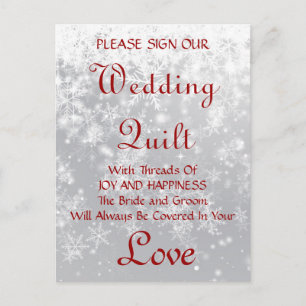 Cartão Postal Quilt Guestbook