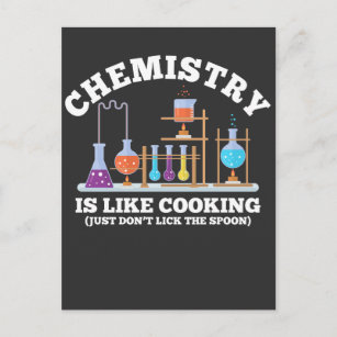 Cartão Postal Química Ciência Humor Química É Como Cozinhar