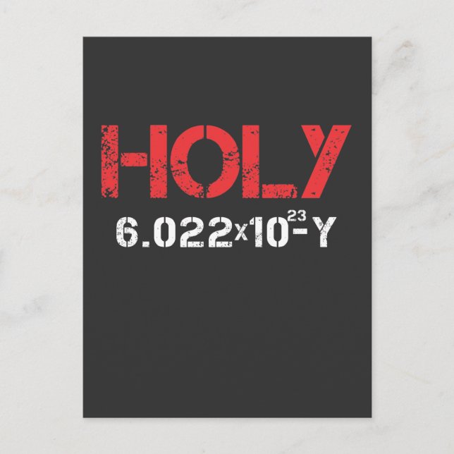 Cartão Postal Química do Molécula de Carbono Moleza Química Avog (Frente)