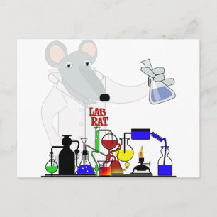 CARTÃO POSTAL QUÍMICA LAB RAT