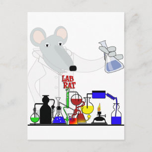 CARTÃO POSTAL QUÍMICA LAB RAT