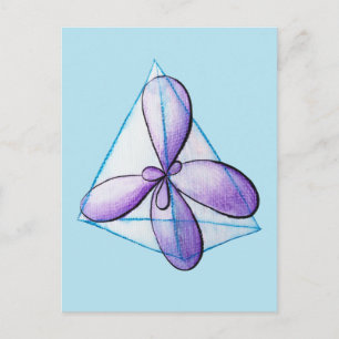 Cartão Postal Química Orgânica Molécula Ciência Orbital Atômica