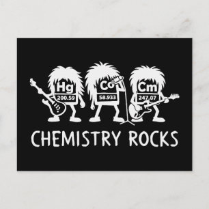 Cartão Postal Química Rocks Banda de Rock de Ciência