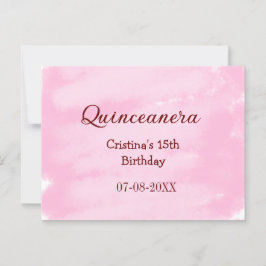 Cartão Postal Quinceanera anos 15º aniversário adicionar nome te