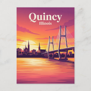 Cartão Postal Quincy Illinois