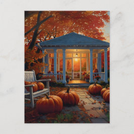 Cartão Postal Quintal de outono