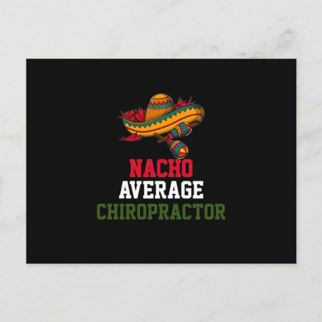 Cartão Postal Quiroprático Nacho Médio  (Frente)