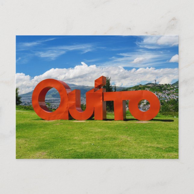 Cartão Postal Quito (Frente)