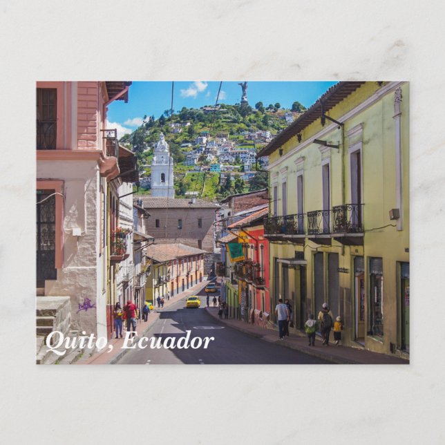 Cartão Postal Quito, Centro histórico do Equador (Frente)