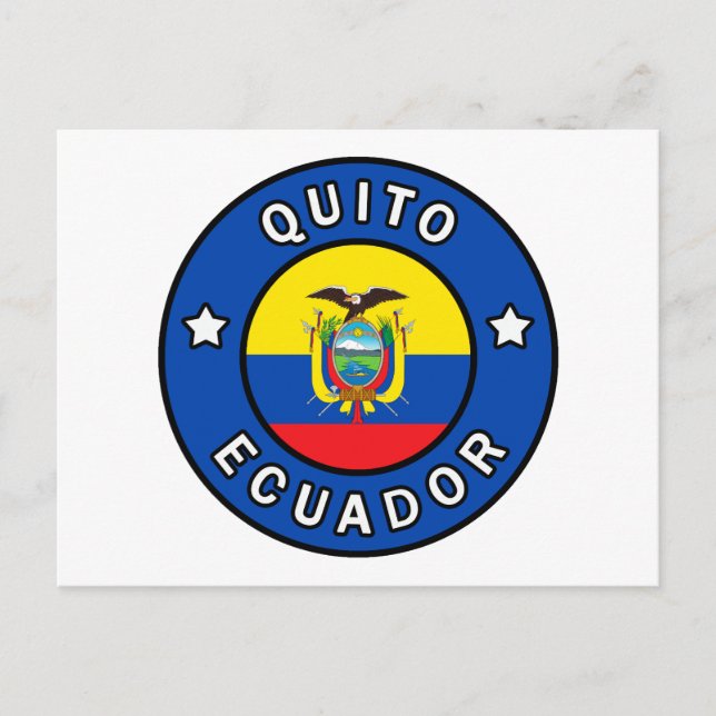 Cartão Postal Quito Equador (Frente)