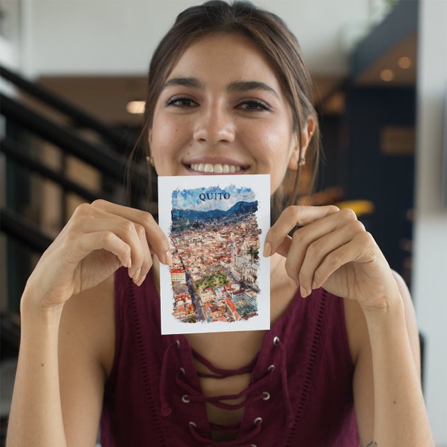 Cartão Postal Quito Equador (quito ecuador retro vintage travel postcard)