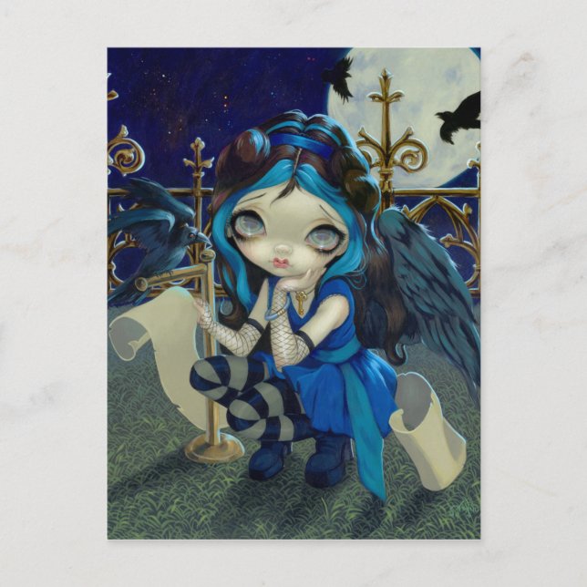 Cartão postal "Quoth the Raven Nevermore" (Frente)