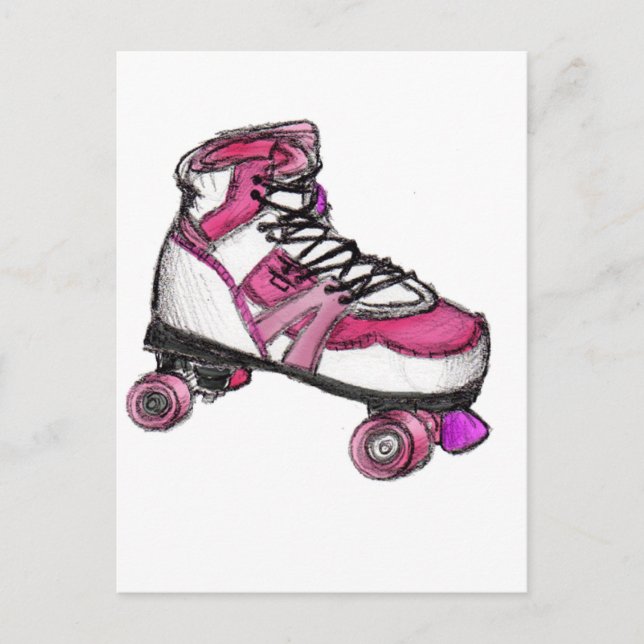 Cartão Postal R é para Rollerskate (Frente)