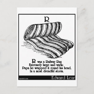 Cartão Postal R era um tapete ferroviário