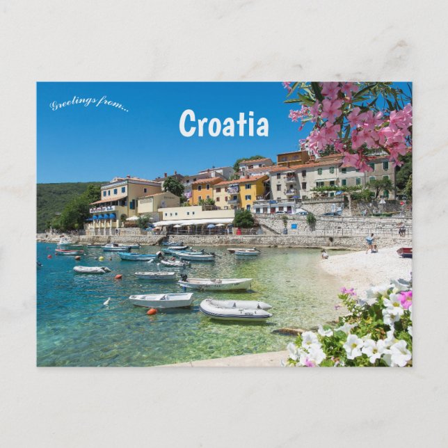 Cartão Postal Rabac Croatia (Frente)