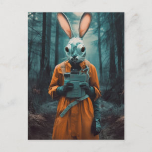 Cartão Postal Rabbit estranho