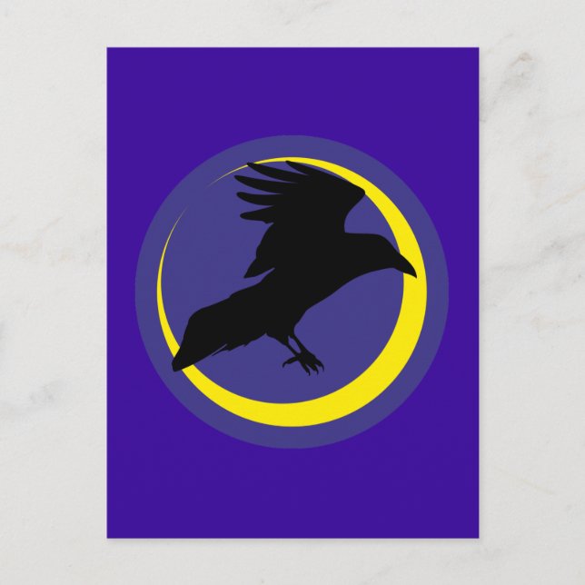 Cartão Postal Rabe Mond Halbmond lua crescendo (Frente)