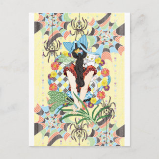 Cartão Postal Rabo de cavalo e orelhas de gato