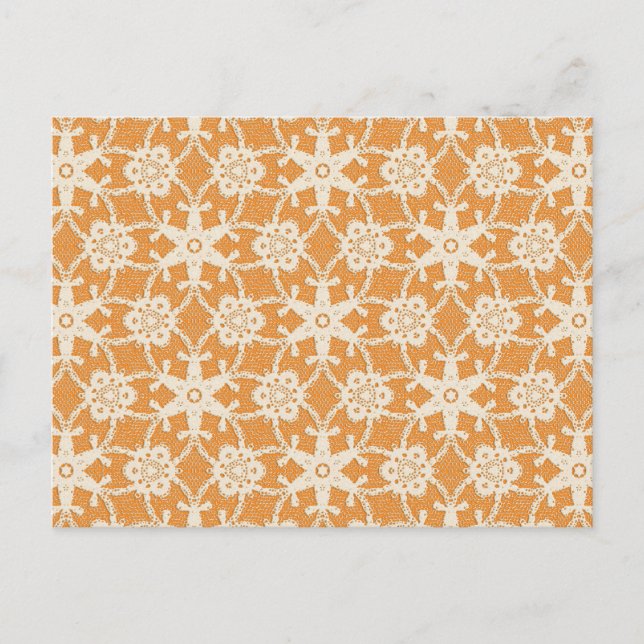 Cartão Postal Raça antiga - laranja e creme (Frente)