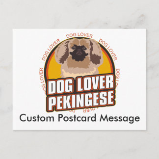 Cartão Postal Raça de Cachorro Personalizada, Pekingese