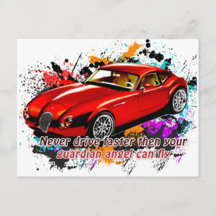 Cartão Postal Raça do Carro