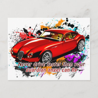 Cartão Postal Raça do Carro