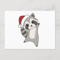 Raccoon Christmas Snow Winter Raccoons